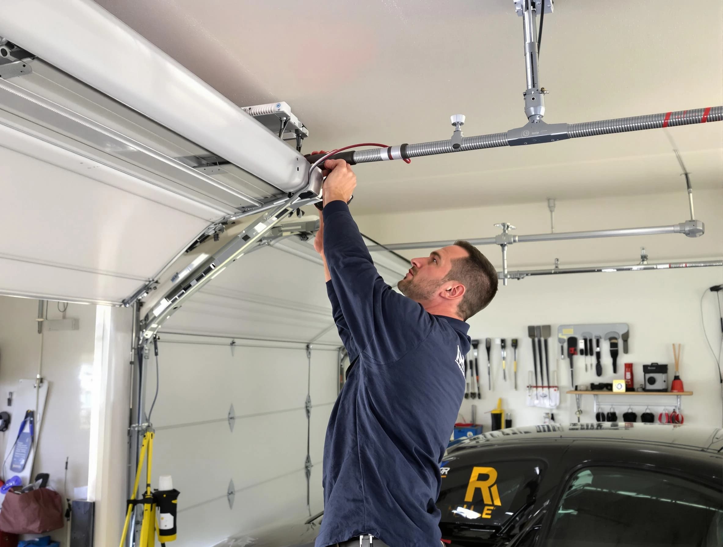 West Mifflin Garage Door Repair technician performing garage door cable repair in West Mifflin