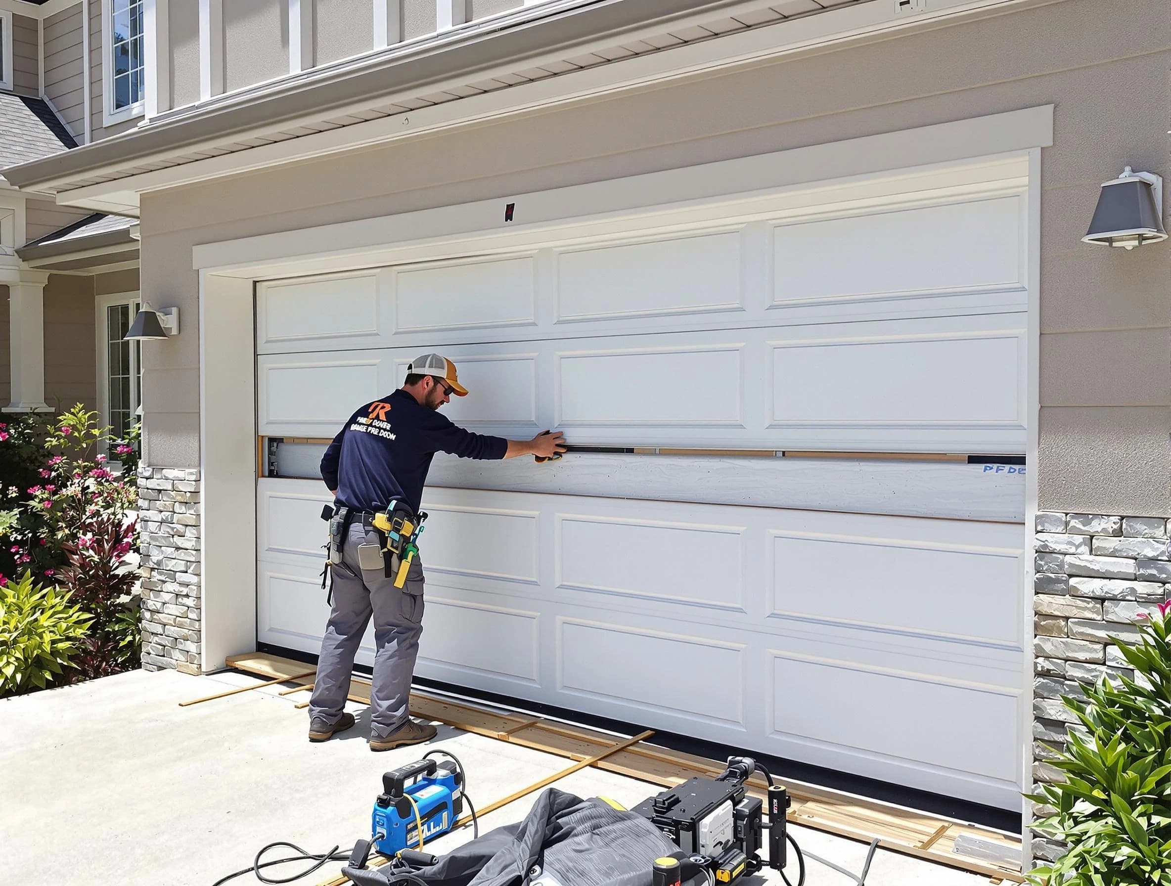 West Mifflin Garage Door Repair team performing complete garage door replacement at West Mifflin residence