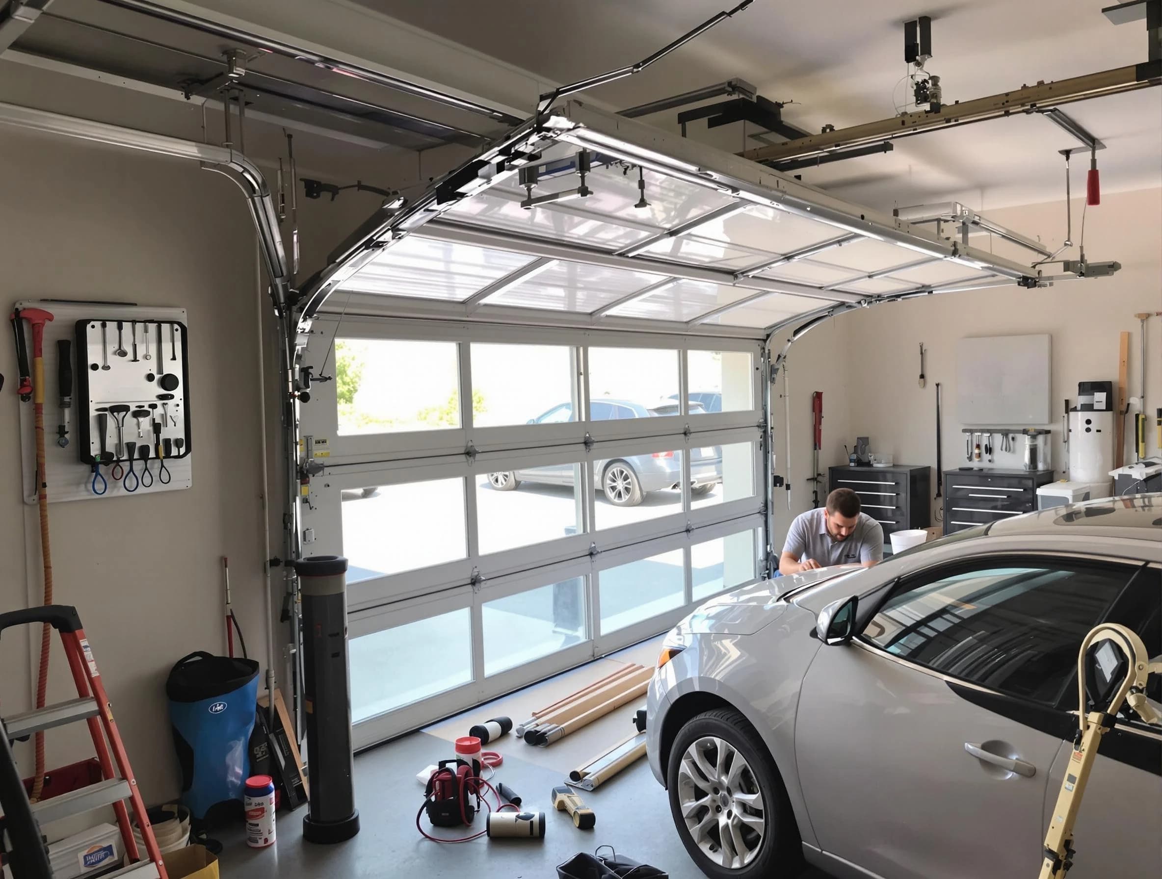 Garage door noise reduction service by West Mifflin Garage Door Repair in West Mifflin