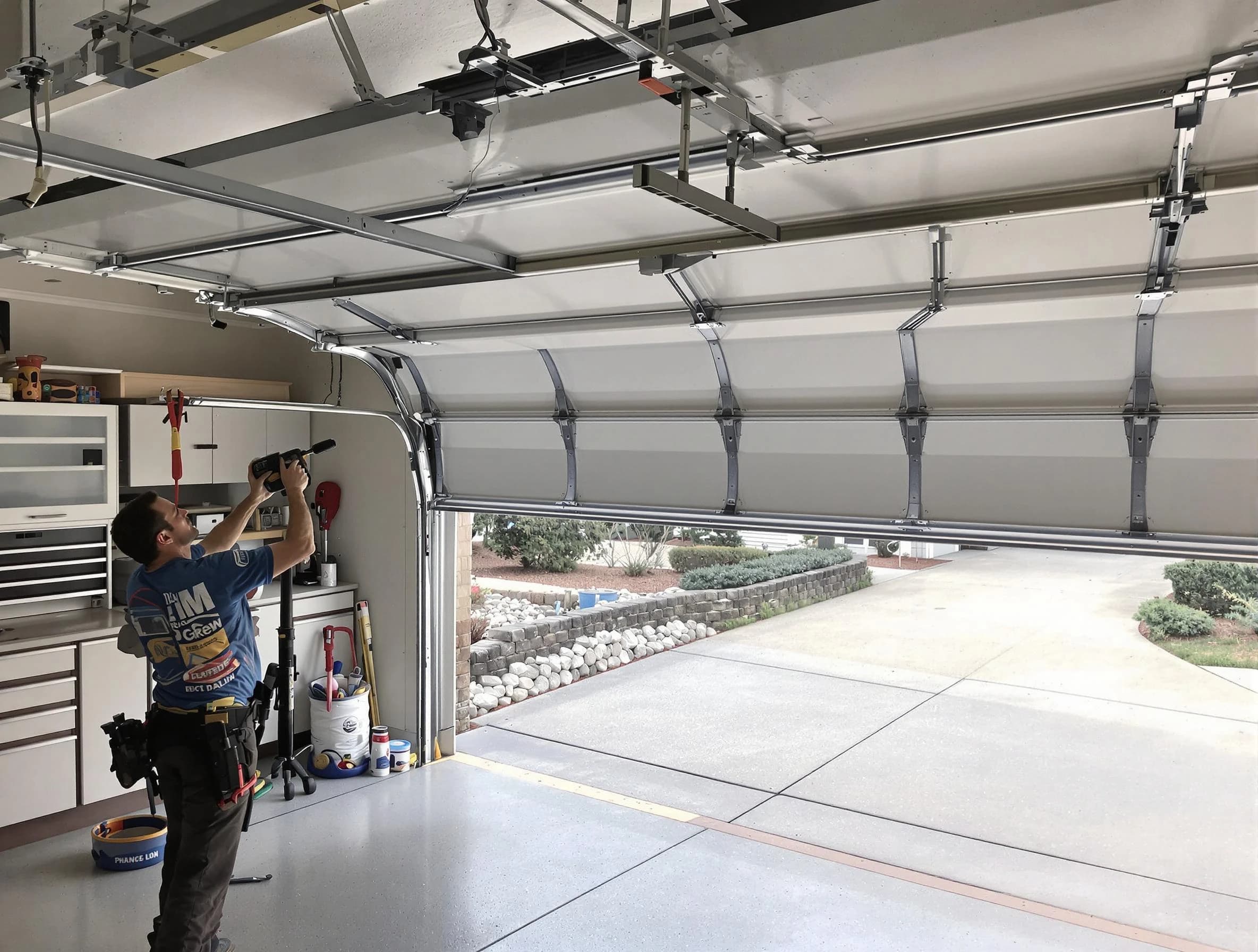 Garage door track repair service by West Mifflin Garage Door Repair in West Mifflin
