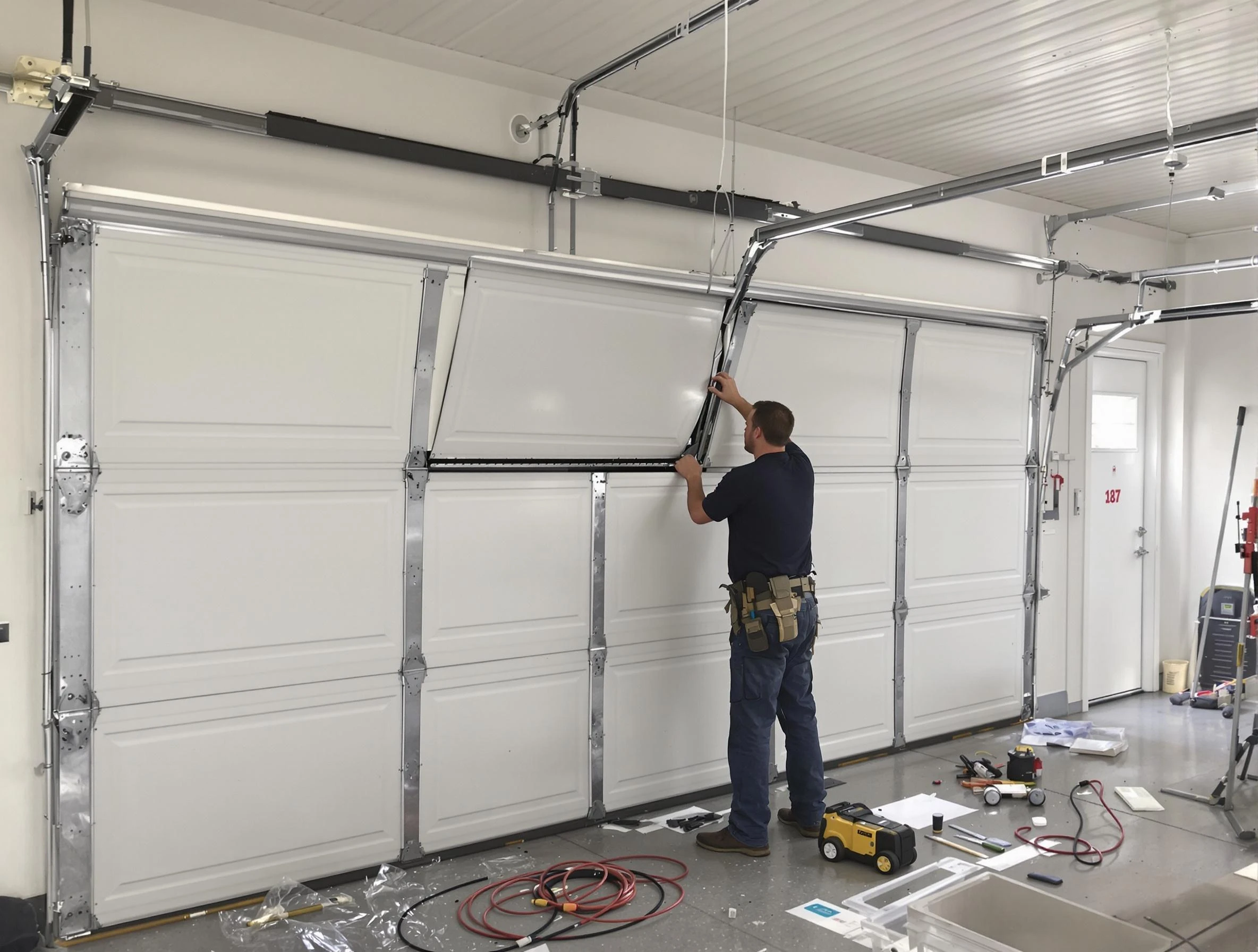 Garage Door Section Replacement in West Mifflin