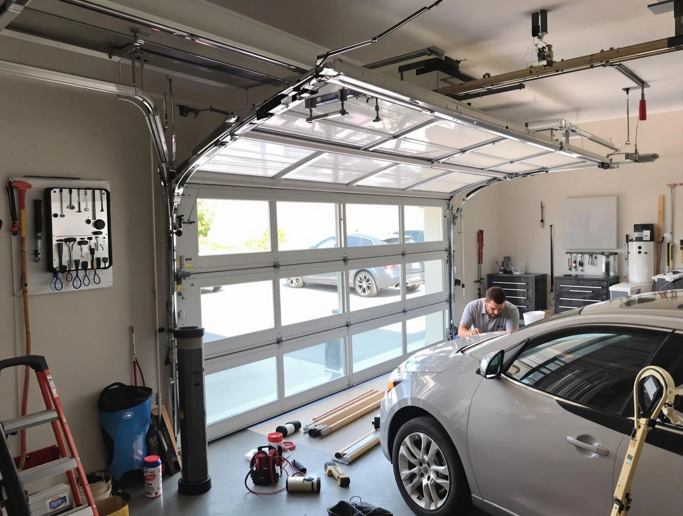 Garage door noise reduction service by West Mifflin Garage Door Repair in West Mifflin